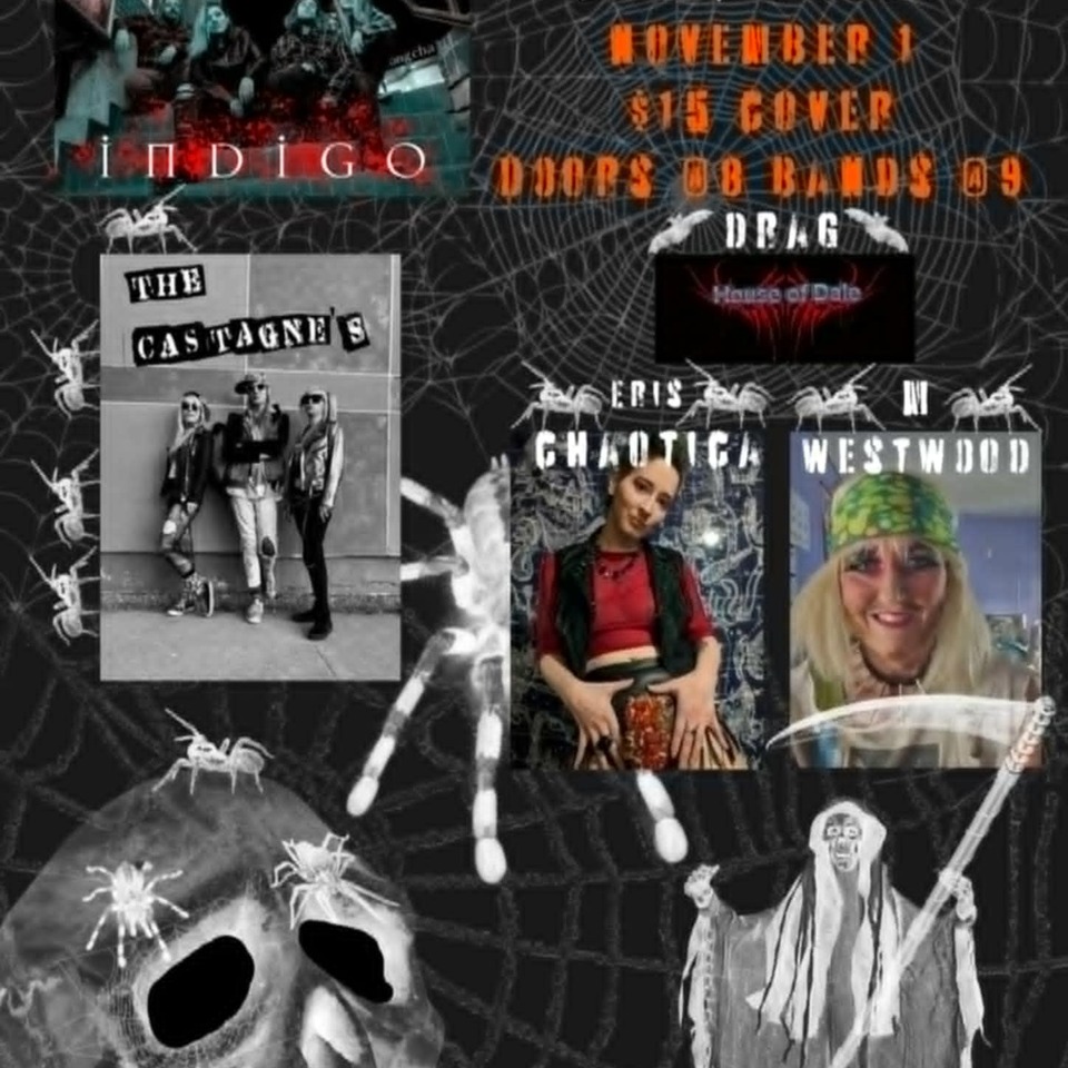 Nov 1 2024 - Featuring the bands Indigo and The Castagne's